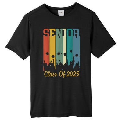 Retro Vintage Class Of 2025 Senior 2025 Graduation 2025 Tall Fusion ChromaSoft Performance T-Shirt