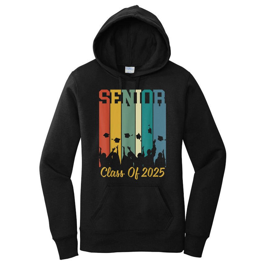 Retro Vintage Class Of 2025 Senior 2025 Graduation 2025 Women's Pullover Hoodie