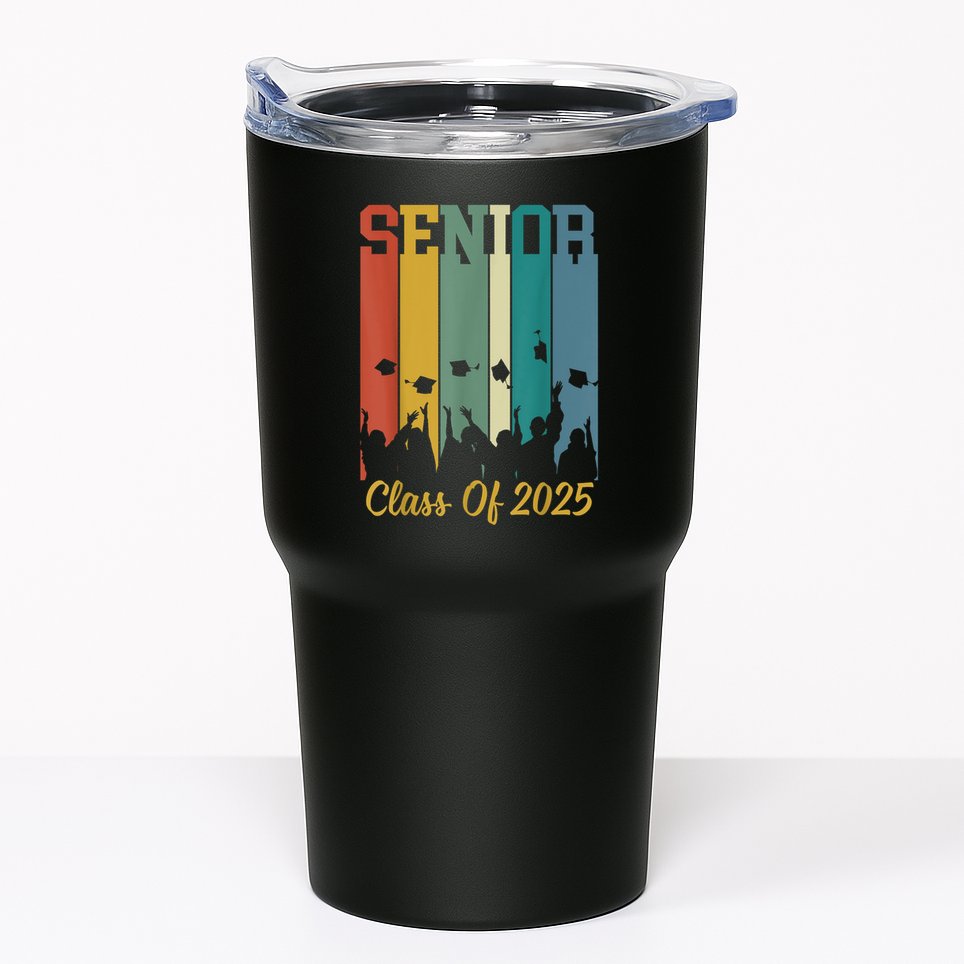Retro Vintage Class Of 2025 Senior 2025 Graduation 2025 Tumbler