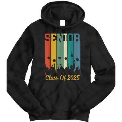 Retro Vintage Class Of 2025 Senior 2025 Graduation 2025 Tie Dye Hoodie
