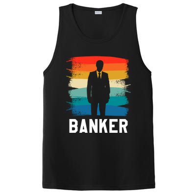 Retro Vintage Classic Banker Banking Gift PosiCharge Competitor Tank