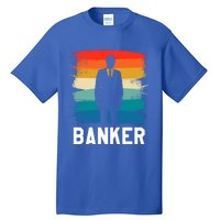 Retro Vintage Classic Banker Banking Gift Tall T-Shirt