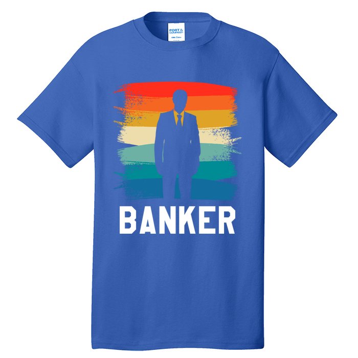 Retro Vintage Classic Banker Banking Gift Tall T-Shirt