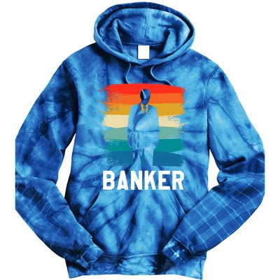 Retro Vintage Classic Banker Banking Gift Tie Dye Hoodie