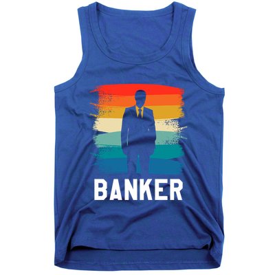 Retro Vintage Classic Banker Banking Gift Tank Top