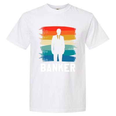 Retro Vintage Classic Banker Banking Gift Garment-Dyed Heavyweight T-Shirt