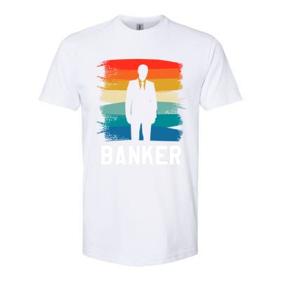 Retro Vintage Classic Banker Banking Gift Softstyle CVC T-Shirt