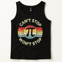 Retro Vintage Can'T Stop Pi Won'T Stop Pi Day Math Teachers Tank Top