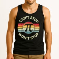 Retro Vintage Can'T Stop Pi Won'T Stop Pi Day Math Teachers Tank Top