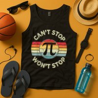 Retro Vintage Can'T Stop Pi Won'T Stop Pi Day Math Teachers Tank Top