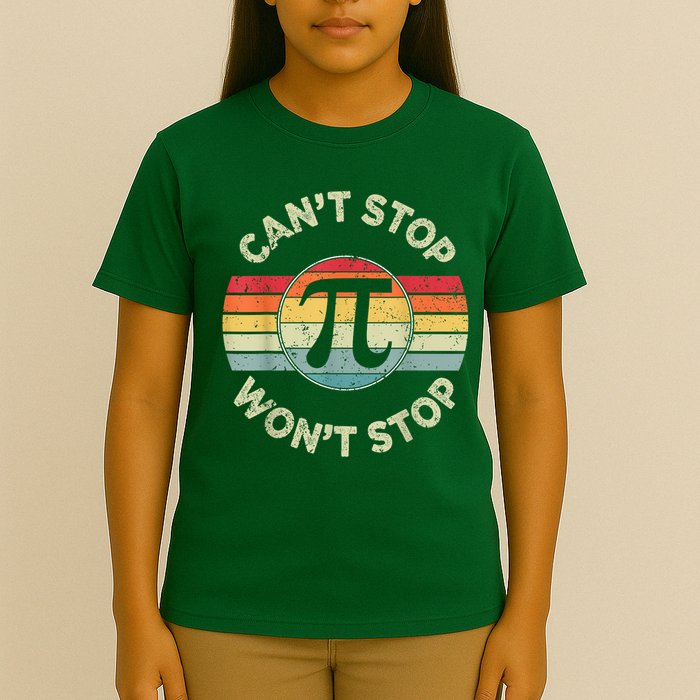 Retro Vintage Can'T Stop Pi Won'T Stop Pi Day Math Teachers T-Shirt