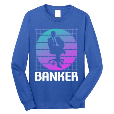 Retro Vintage Classic Banker Banking Gift Long Sleeve Shirt