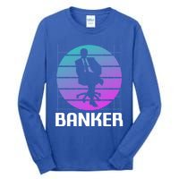 Retro Vintage Classic Banker Banking Gift Tall Long Sleeve T-Shirt