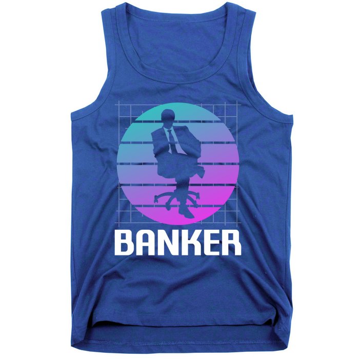 Retro Vintage Classic Banker Banking Gift Tank Top