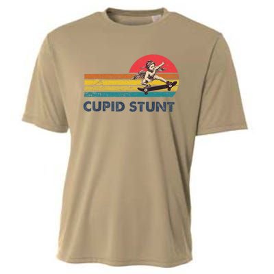 Retro Vintage Cupid Stunt Unhinged Cringe Funny Cooling Performance Crew T-Shirt