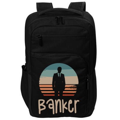 Retro Vintage Classic Banker Banking Gift Impact Tech Backpack