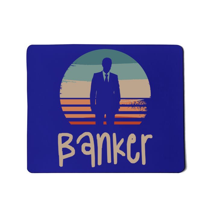 Retro Vintage Classic Banker Banking Gift Mousepad