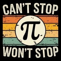 Retro Vintage Cant Stop Pi Wont Stop Pi Day Math Teachers Drawstring Bag