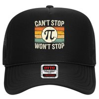 Retro Vintage Cant Stop Pi Wont Stop Pi Day Math Teachers Trucker Hat
