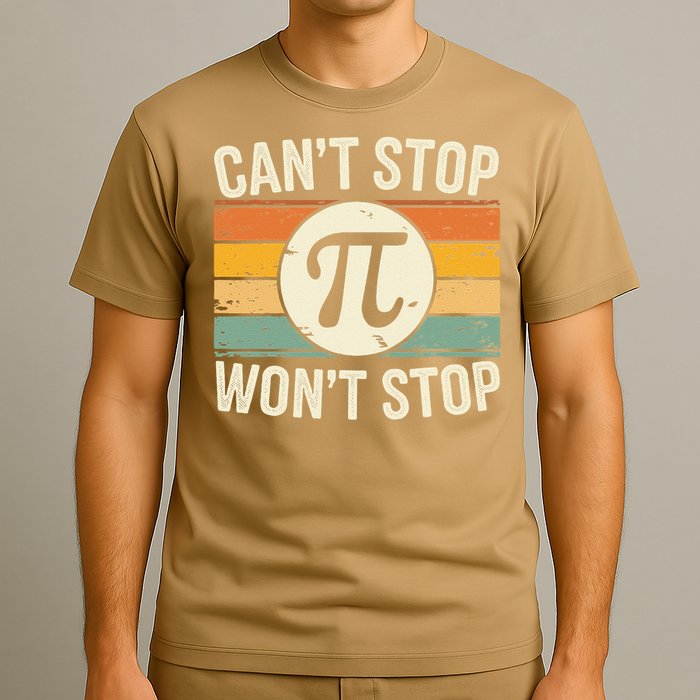 Retro Vintage Cant Stop Pi Wont Stop Pi Day Math Teachers T-Shirt