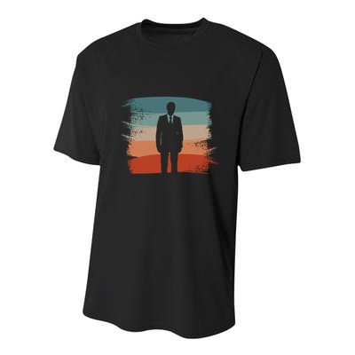 Retro Vintage Classic Banker Banking Gift Youth Performance Sprint T-Shirt
