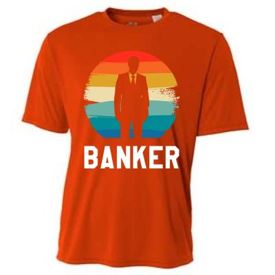 Retro Vintage Classic Banker Banking Cute Gift Cooling Performance Crew T-Shirt