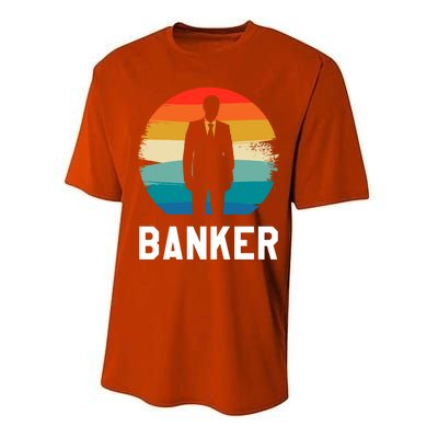 Retro Vintage Classic Banker Banking Cute Gift Performance Sprint T-Shirt