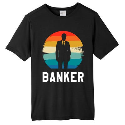 Retro Vintage Classic Banker Banking Cute Gift Tall Fusion ChromaSoft Performance T-Shirt