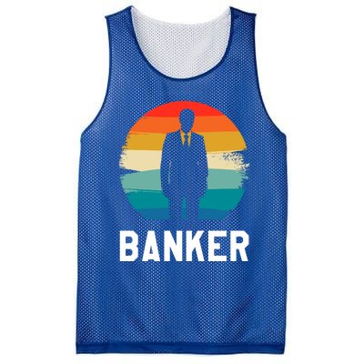 Retro Vintage Classic Banker Banking Cute Gift Mesh Reversible Basketball Jersey Tank