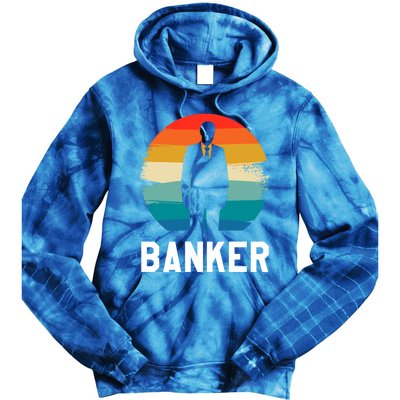 Retro Vintage Classic Banker Banking Cute Gift Tie Dye Hoodie