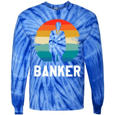 Retro Vintage Classic Banker Banking Cute Gift Tie-Dye Long Sleeve Shirt