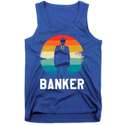 Retro Vintage Classic Banker Banking Cute Gift Tank Top