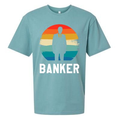 Retro Vintage Classic Banker Banking Cute Gift Sueded Cloud Jersey T-Shirt