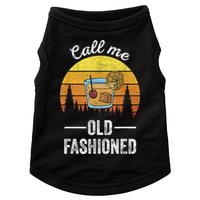 Retro Vintage Call Me Old Fashioned Whiskey Wisconsin Funny Doggie Tank