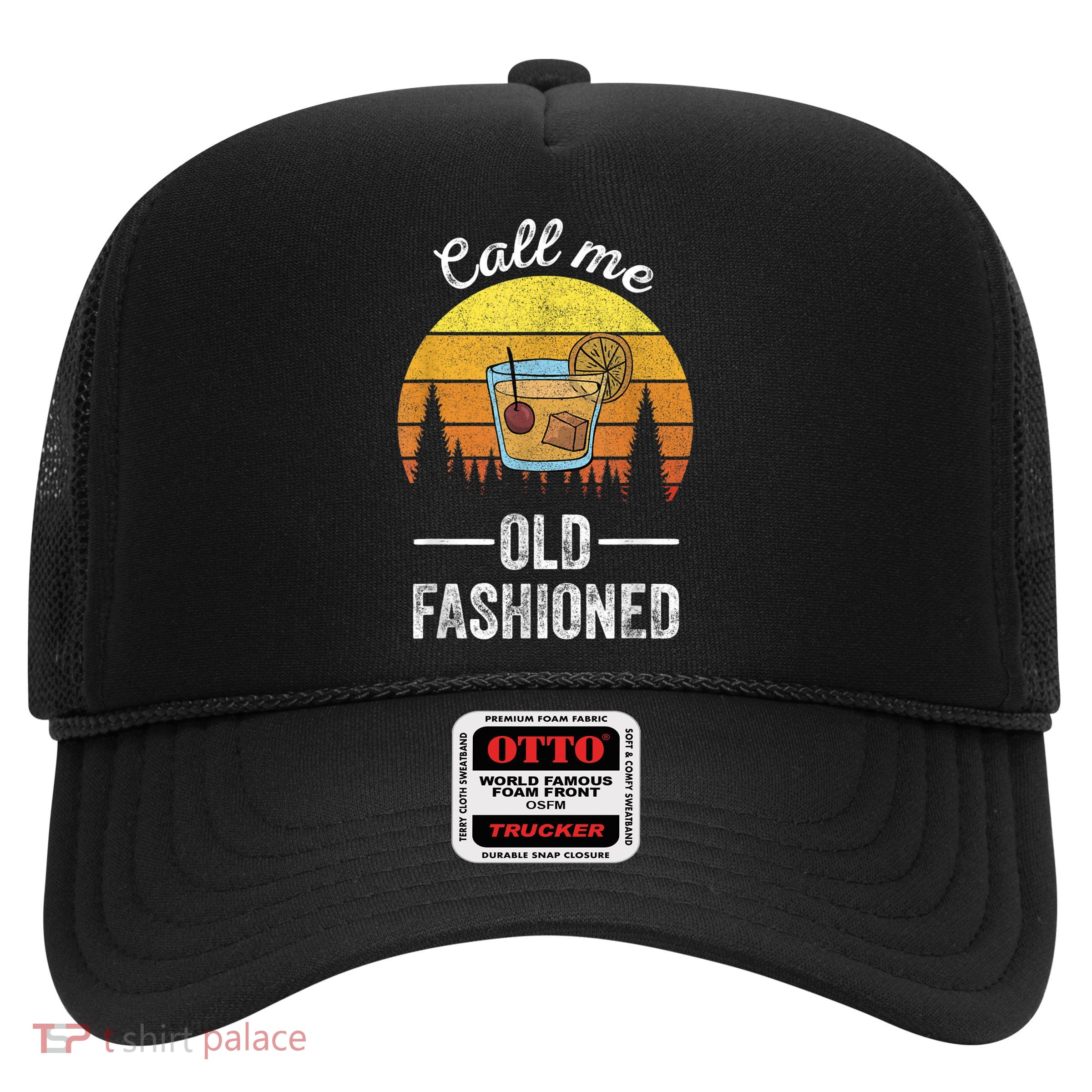 Retro Vintage Call Me Old Fashioned Whiskey Wisconsin Funny Trucker Hat