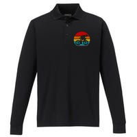 Retro Vintage Cycling Performance Long Sleeve Polo