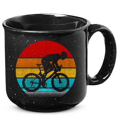 Retro Vintage Cycling 15oz Campfire Ceramic Mug