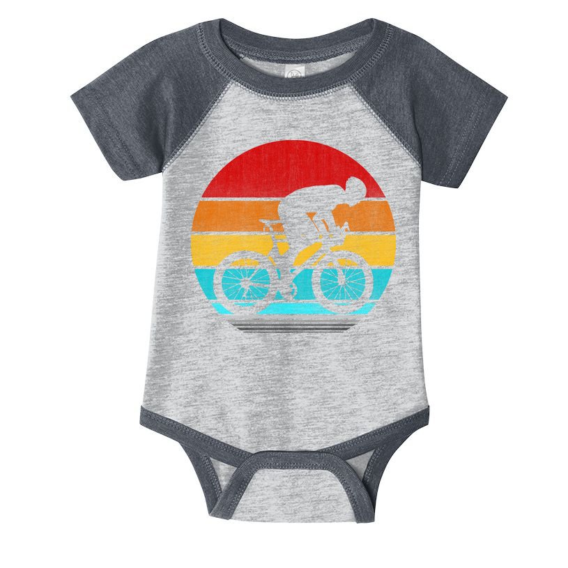 Retro Vintage Cycling Infant Baby Jersey Bodysuit