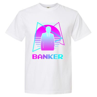 Retro Vintage Classic Banker Banking Gift Garment-Dyed Heavyweight T-Shirt