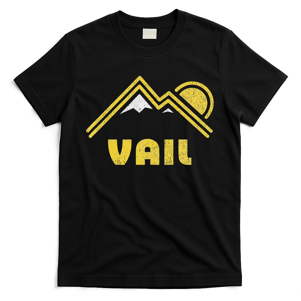 Retro Vail Colorado Co Vintage Mountains T-Shirt