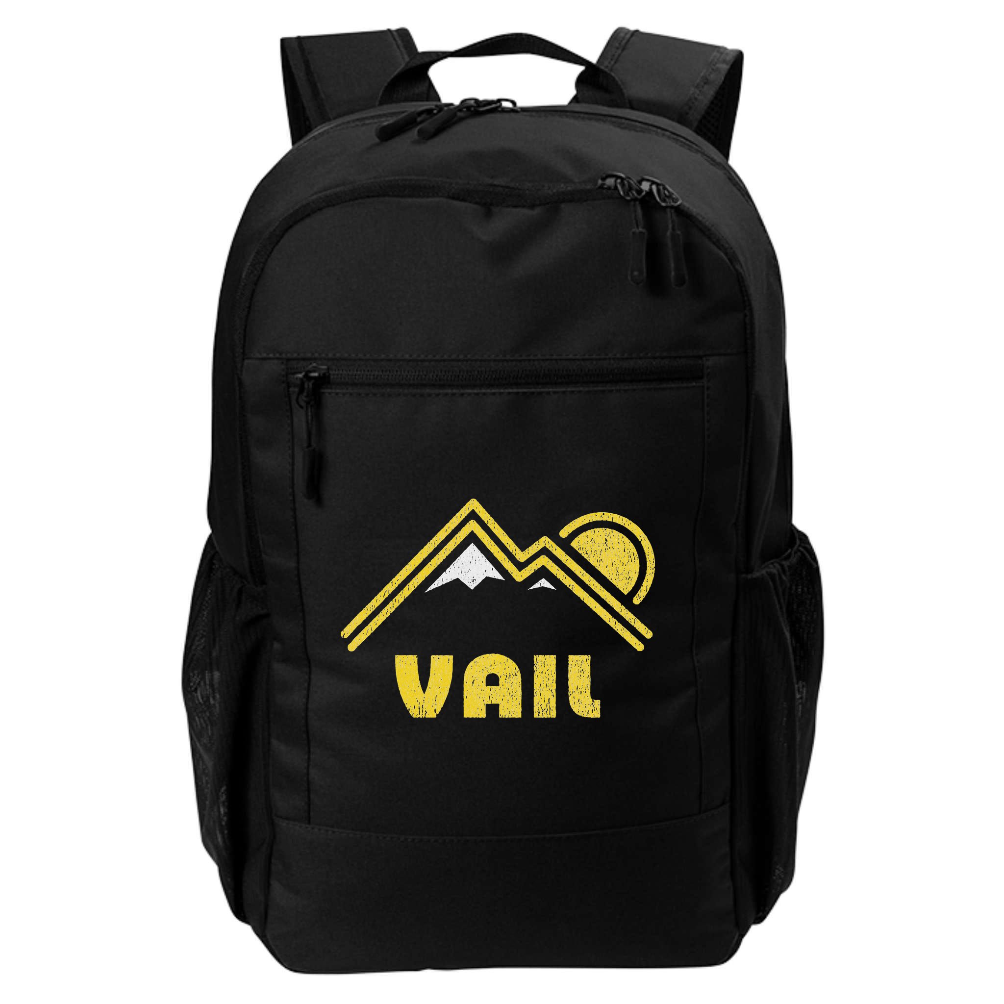 Retro Vail Colorado Co Vintage Mountains Backpack
