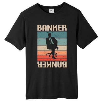 Retro Vintage Classic Banker Banking Funny Gift Tall Fusion ChromaSoft Performance T-Shirt