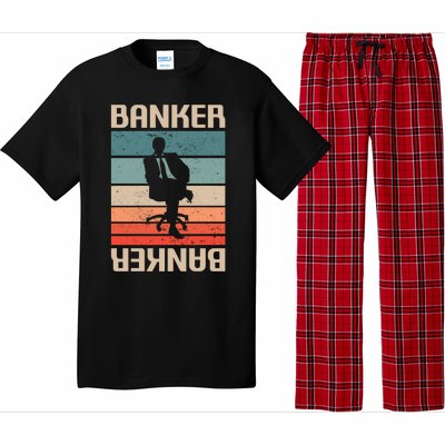 Retro Vintage Classic Banker Banking Funny Gift Pajama Set