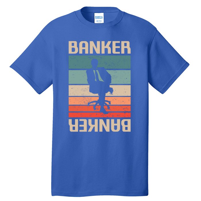 Retro Vintage Classic Banker Banking Funny Gift Tall T-Shirt