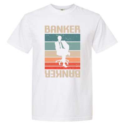 Retro Vintage Classic Banker Banking Funny Gift Garment-Dyed Heavyweight T-Shirt