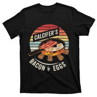 Retro Vintage Calcifers Bacon And Egg Cook Food Lover T-Shirt