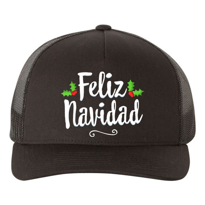 Retro Vintage Christmas Feliz Navidad Mexican Spanish Xmas Gift Yupoong Adult 5-Panel Trucker Hat