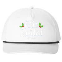 Retro Vintage Christmas Feliz Navidad Mexican Spanish Xmas Gift Snapback Five-Panel Rope Hat