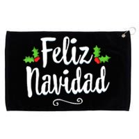 Retro Vintage Christmas Feliz Navidad Mexican Spanish Xmas Gift Grommeted Golf Towel