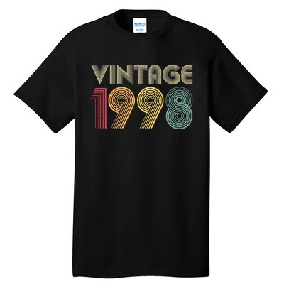 Retro Vintage Classic 1998 Birthday Gift Tall T-Shirt